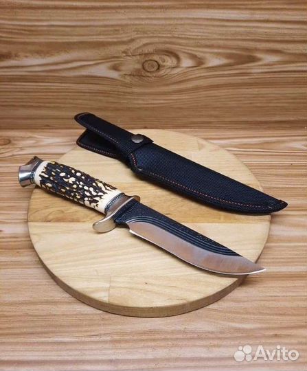 Нож охотничий Лев. Сталь 65X1З. Новый