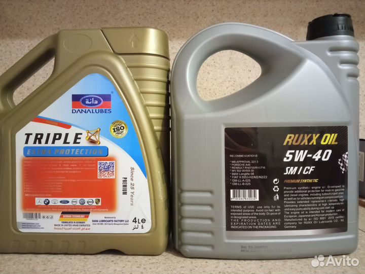 Масло моторное 5w40 и 5w30