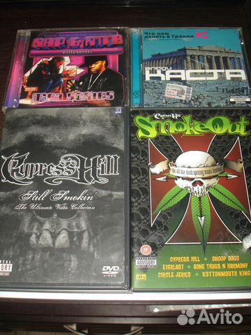 Dvd и CDрэпа (CypressHill,SnoopDogg,Everlast)
