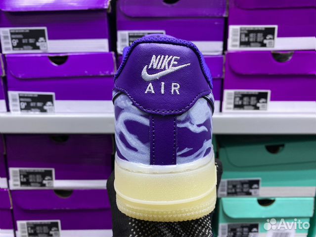 Кроссовки Nike Air Force 1 Skeleton Purple