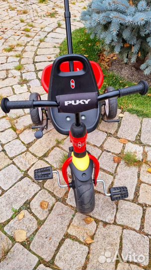 Трехколесный велосипед Puky Ceety, ручкой/корзиной