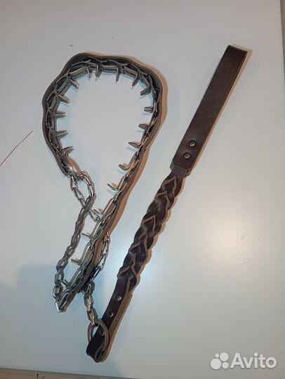 Строгий ошейник для собак+поводок