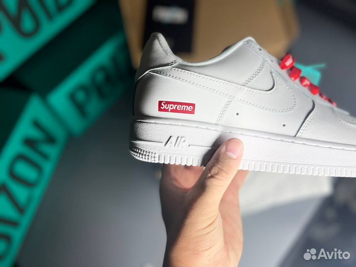 Кроссовки Nike air force x Supreme white оригинал