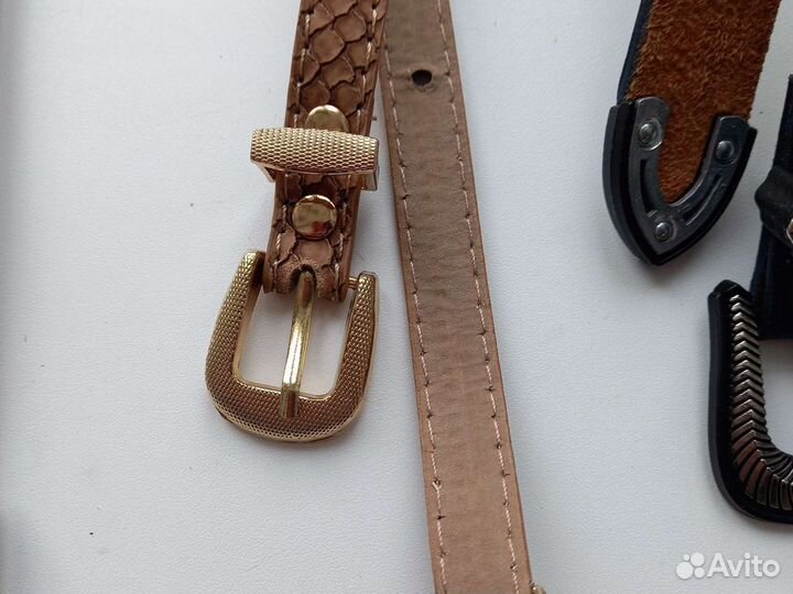 Кожаные ремни женские новые