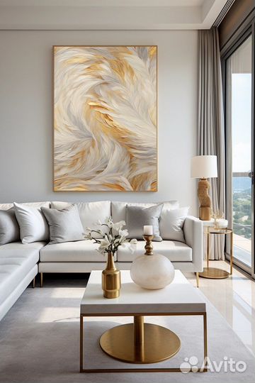 Картина маслом на холсте Нежные цвета абстракции