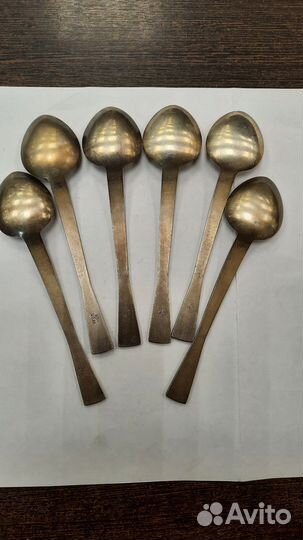 Набор чайных ложек мельхиор