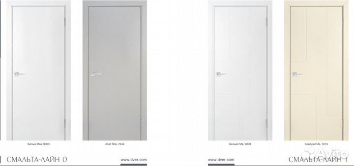 Двери межкомнатные эмаль