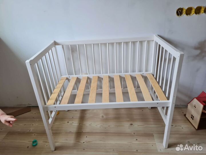 Детская кровать приставная + матрас
