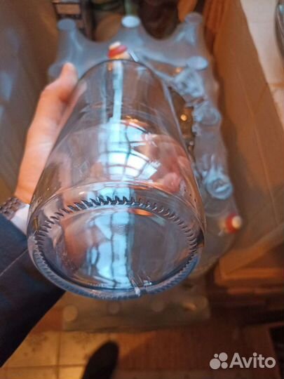 Бутылка 1л с бугельной пробкой прозрачная