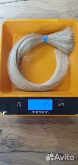 Волосы натуральные для наращивания блонд