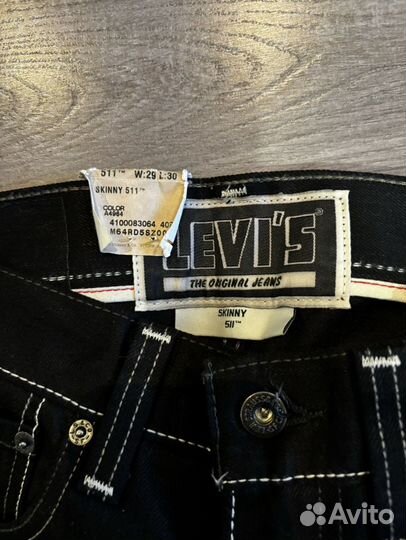 Джинсы мужские levis 511 29x30