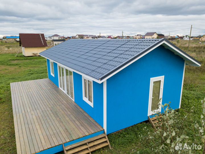 Каркасный дом 72м