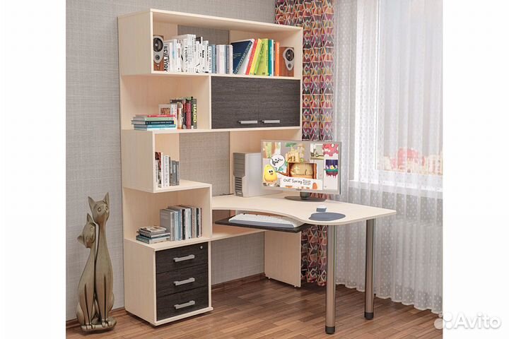 Компьютерный стол ск-53 угловой с замком (универса