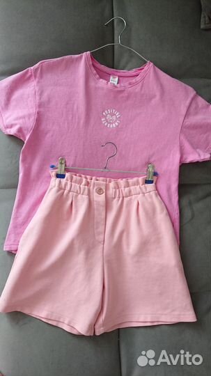 Шорты и футболка р. 140 хлопок