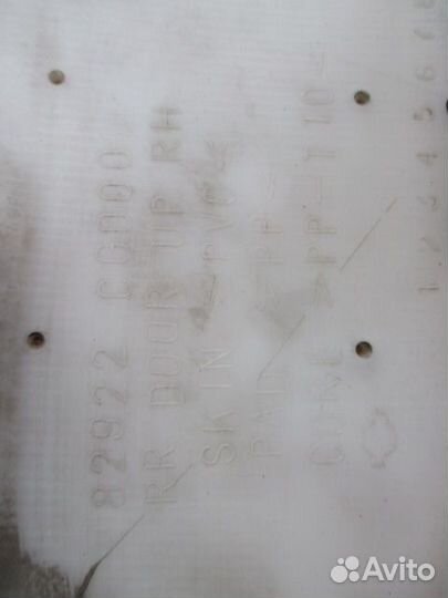 Обшивка двери задней правой FX (S50)