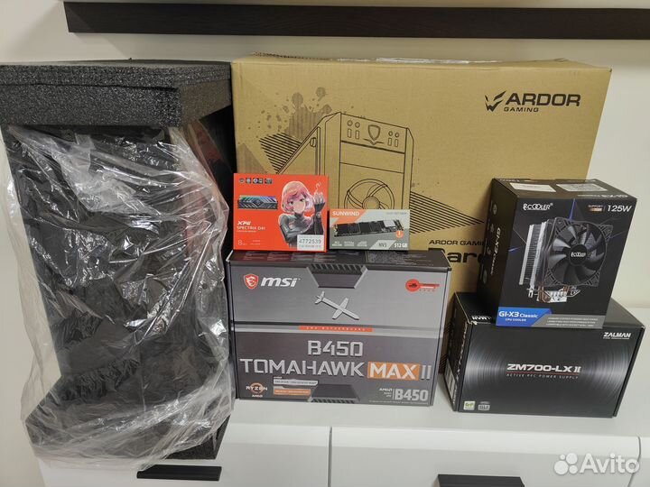 Компьютер на Ryzen 5 5600g, 16GB, nvme