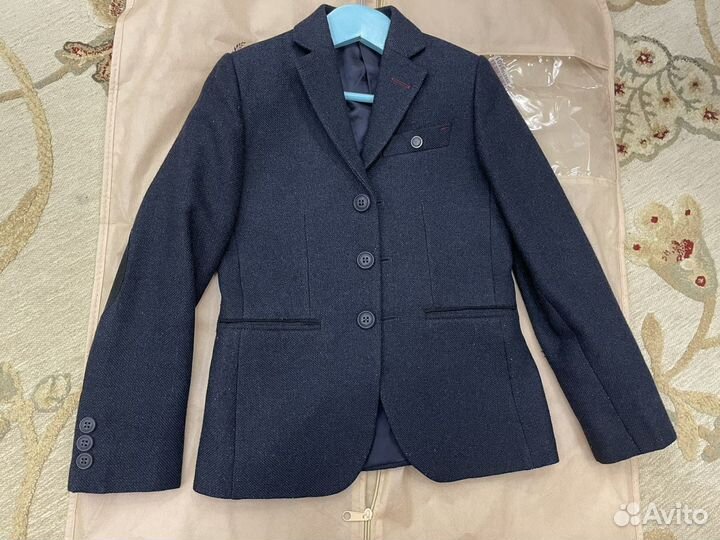 Borelli пиджак брюки 122-128 р костюм школа