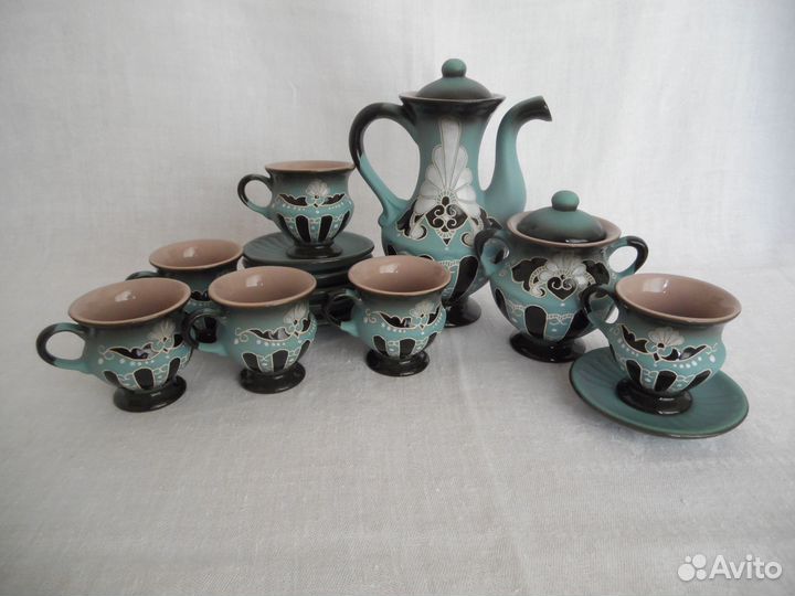 Кофейный сервиз, керамика, новый