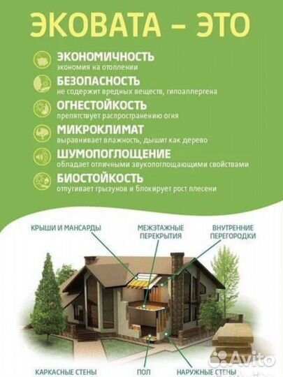 Утипление потолока шумо изоляция Эковата Пенобетон