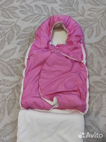 Теплый зимний конверт для новорождённого