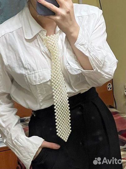 Галстук из бусин