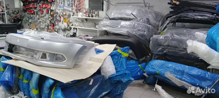 Бампер передний Rio 2015-20 белый