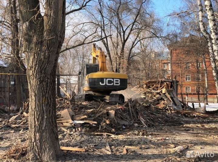 Демонтаж снос старых домов и дач
