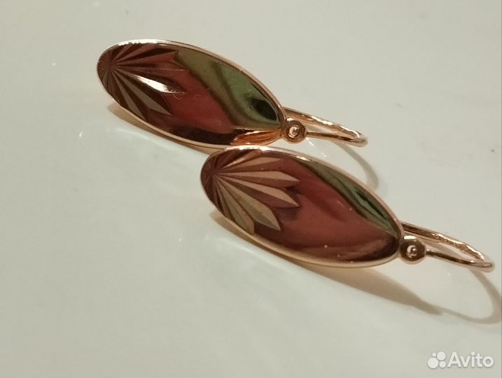 Золотые серьги СССР