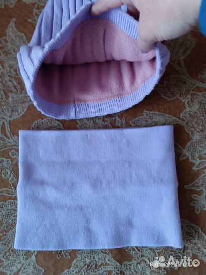 Шапка и снуд зима женская