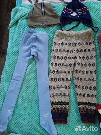 Шапки весна, колготки,штаны 2 года