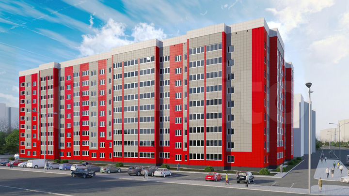 2-к. квартира, 52 м², 6/9 эт.