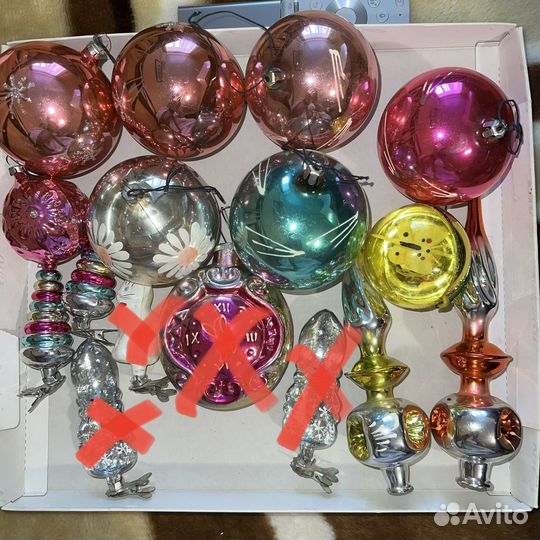 Елочные игрушки СССР винтаж