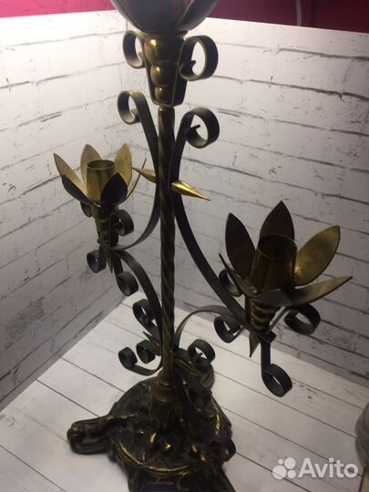 Подсвечник латунь 