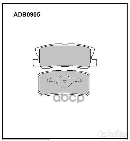 Колодки задние mitsubishi Outlander