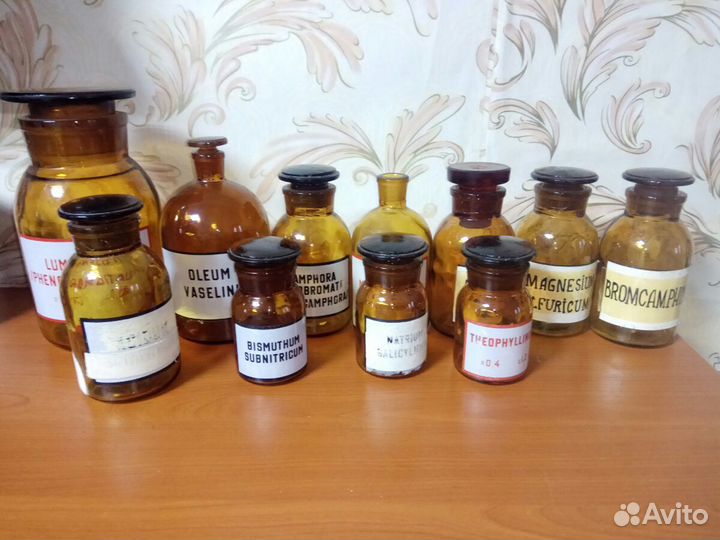 Бутылка лабораторная Штангласы Винтаж