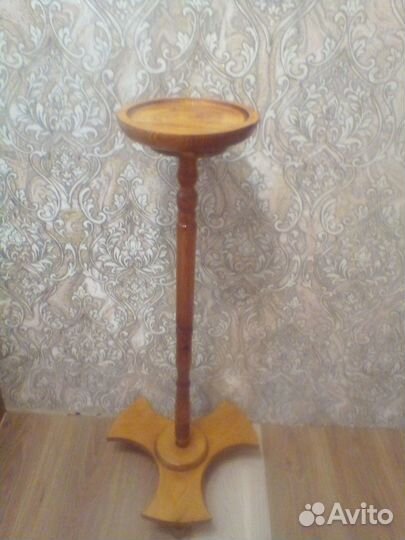 Подставка для цветов напольная деревянная