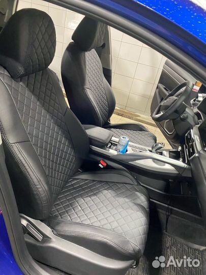 Чехлы Geely Coolray Экокожа ромб Автопилот