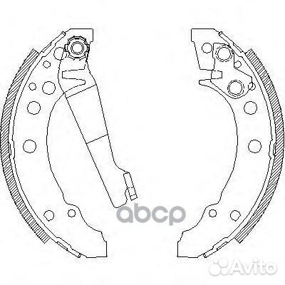 Комплект тормозных колодок 404500 Remsa