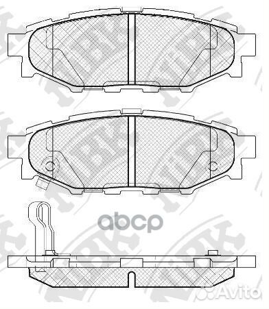 Колодки тормозные дисковые задние NiBK PN7501 Я