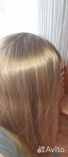 Волосы натуральные блонд