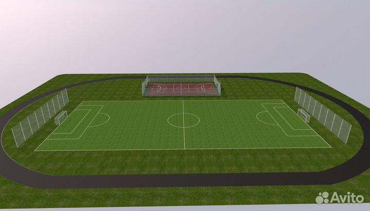 Проект (Визуализация) спортивных, детских площадок