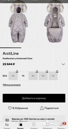 Зимний комбинезон 80 Arctiline