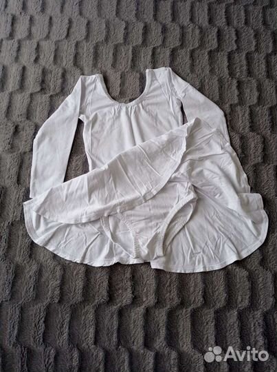 Гимнастический купальник с юбочкой для девочки