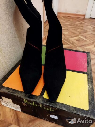 Сапоги Paolo conte натурал. замша 38 раз. Новые