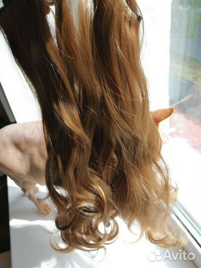 Волосы на заколках