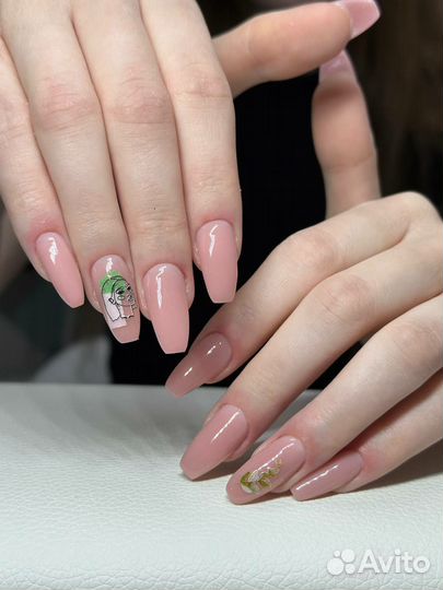 Наращивание ногтей, укрепление ногтей