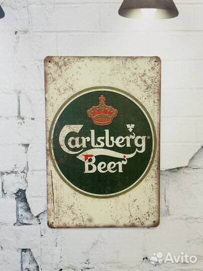 Декор на стену табличка Carlsberg Beer