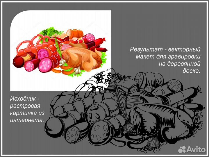 Отрисовка логотипа Перевести в вектор Векторизация