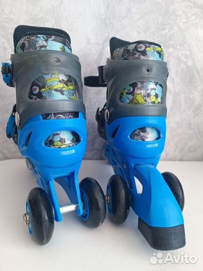 Роликовые коньки детские 2в1