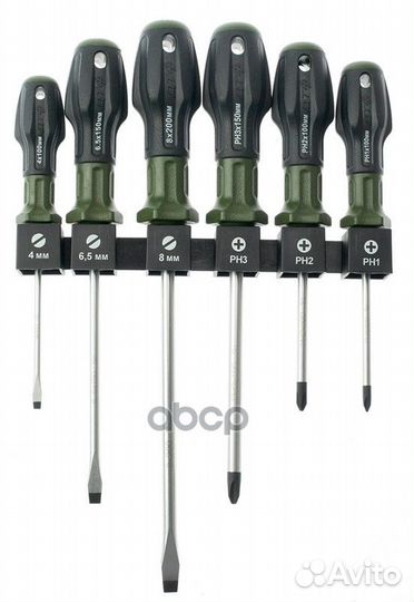 728060 Набор отвёрток c трехкомпонентными рукоя